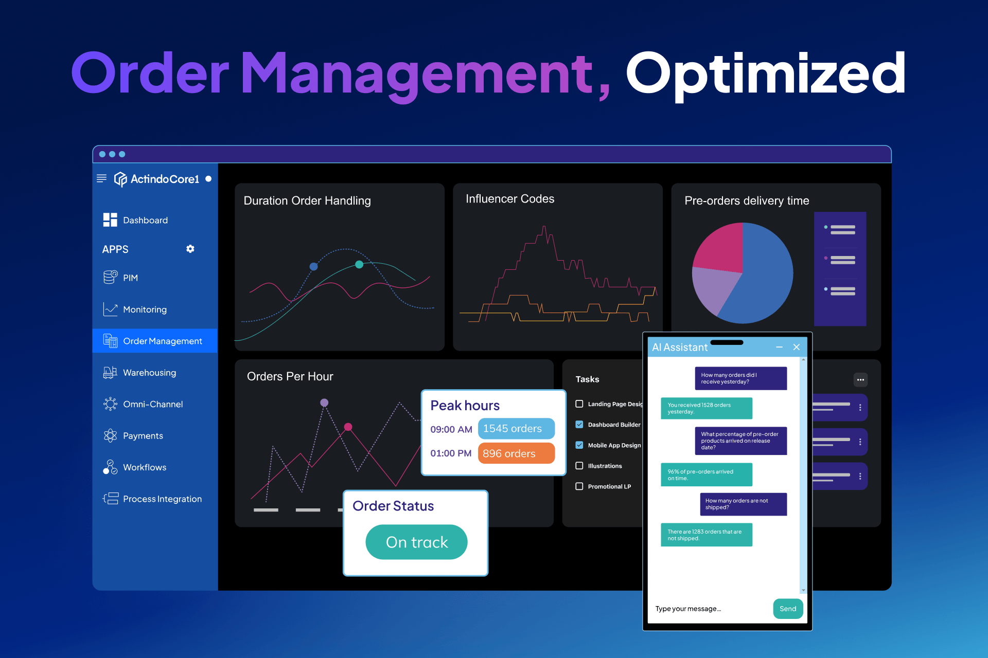 screenshot of Actindo Core1